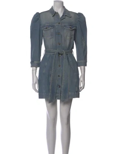 Pre-owned Retroféte Mini Dress In Blue