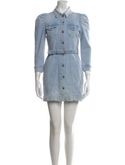 Pre-owned Retroféte Mini Dress In Blue