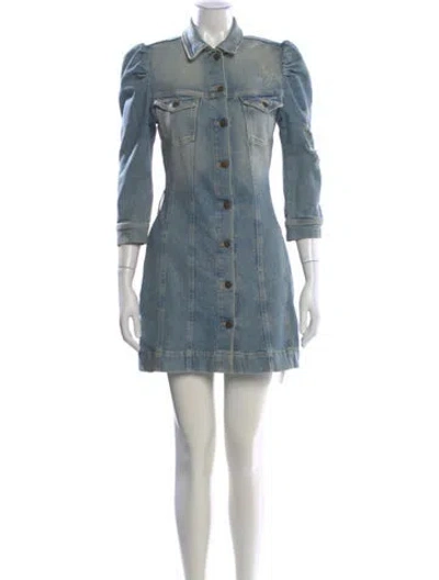 Pre-owned Retroféte Mini Dress In Blue