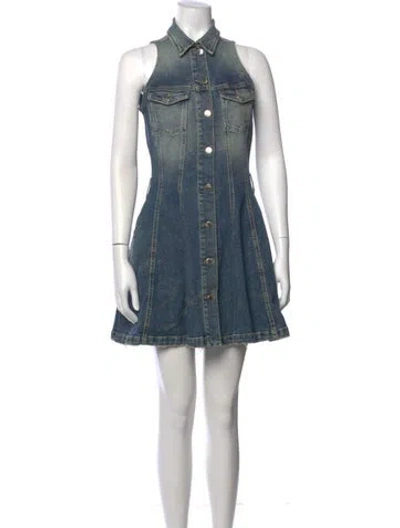 Pre-owned Retroféte Mini Dress In Blue