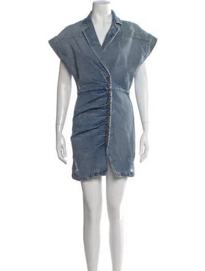 Pre-owned Retroféte Mini Dress In Blue