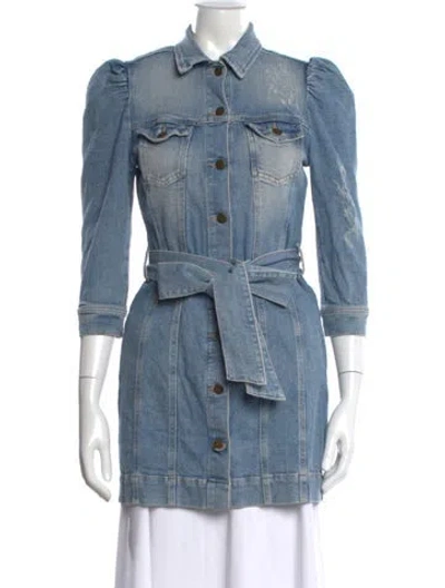 Pre-owned Retroféte Mini Dress In Blue