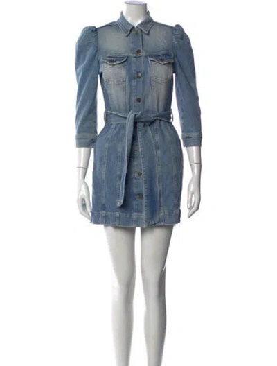 Pre-owned Retroféte Mini Dress In Blue