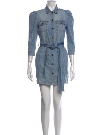 Pre-owned Retroféte Mini Dress In Blue