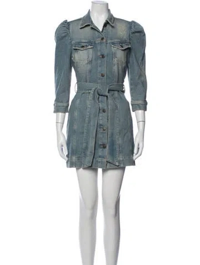 Pre-owned Retroféte Mini Dress In Blue