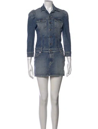Pre-owned Retroféte Mini Dress In Blue