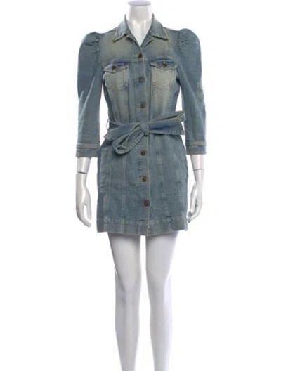 Pre-owned Retroféte Mini Dress In Blue