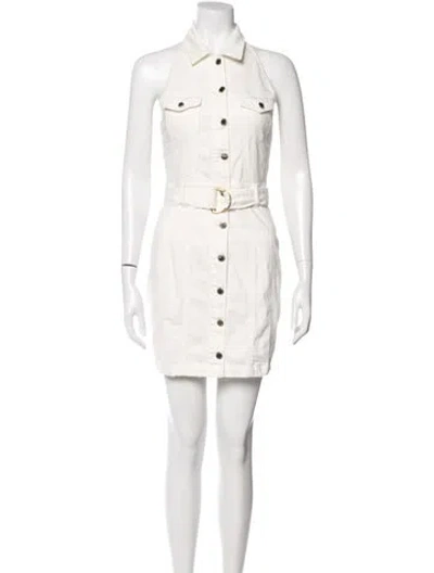 Pre-owned Retroféte Mini Dress In Neutral