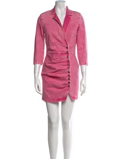 Pre-owned Retroféte Mini Dress In Pink