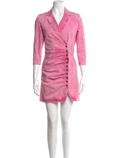 Pre-owned Retroféte Mini Dress In Pink