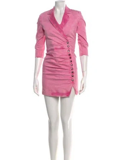 Pre-owned Retroféte Mini Dress In Pink