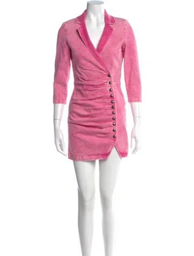 Pre-owned Retroféte Mini Dress In Pink