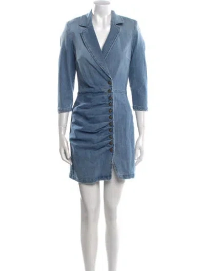 Pre-owned Retroféte Mini Dress W/ Tags In Blue
