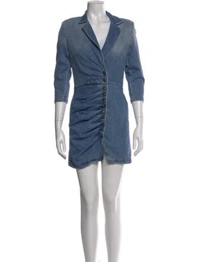 Pre-owned Retroféte Mini Dress W/ Tags In Blue
