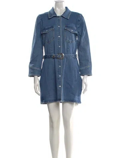 Pre-owned Retroféte Mini Dress W/ Tags In Blue