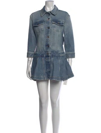 Pre-owned Retroféte Mini Dress W/ Tags In Blue