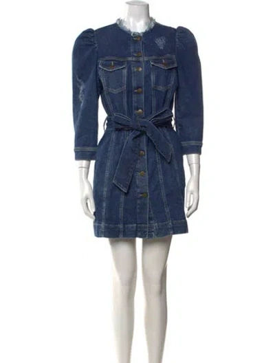 Pre-owned Retroféte Mini Dress W/ Tags In Blue