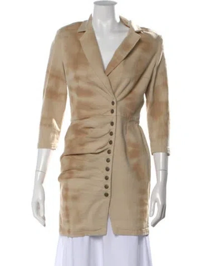 Pre-owned Retroféte Mini Dress W/ Tags In Neutral