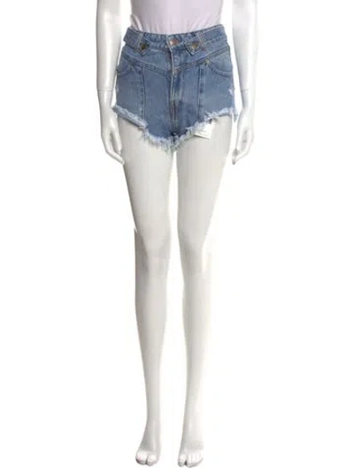 Pre-owned Retroféte Mini Shorts In Blue