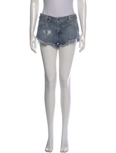 Pre-owned Retroféte Mini Shorts In Blue