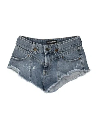 Pre-owned Retroféte Mini Shorts In Blue