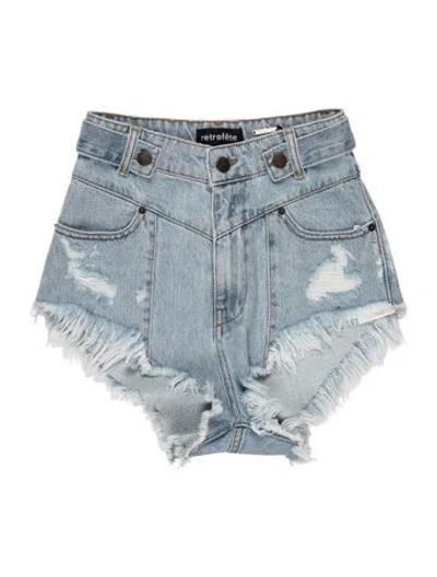 Pre-owned Retroféte Mini Shorts In Blue