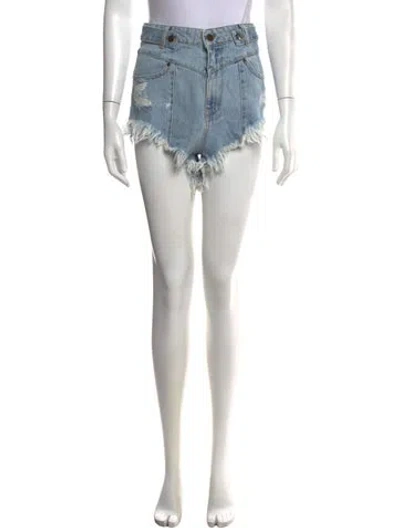 Pre-owned Retroféte Mini Shorts In Blue