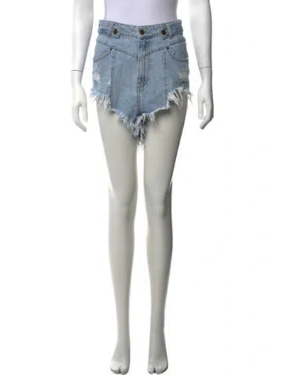 Pre-owned Retroféte Mini Shorts In Blue