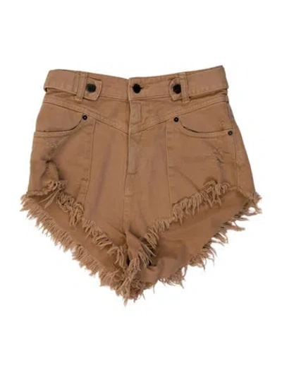 Pre-owned Retroféte Mini Shorts In Neutral