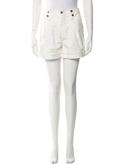 Pre-owned Retroféte Mini Shorts In White