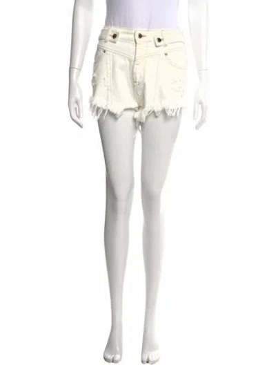 Pre-owned Retroféte Mini Shorts In White