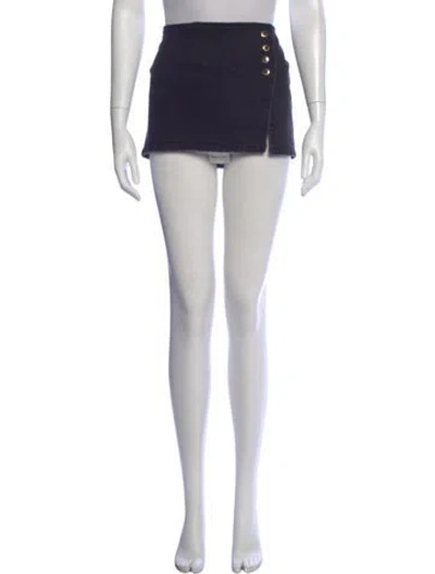 Pre-owned Retroféte Mini Skirt In Black