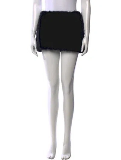 Pre-owned Retroféte Mini Skirt In Black