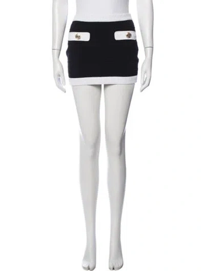 Pre-owned Retroféte Mini Skirt In Black