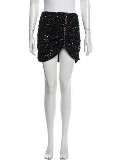Pre-owned Retroféte Mini Skirt In Black