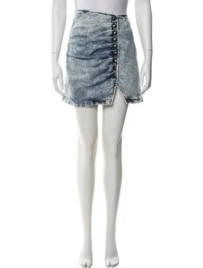 Pre-owned Retroféte Mini Skirt In Blue