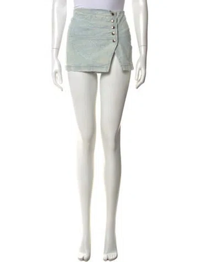 Pre-owned Retroféte Mini Skirt In Blue