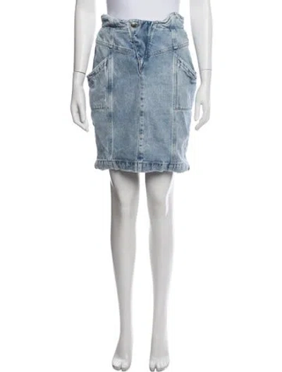 Pre-owned Retroféte Mini Skirt In Blue