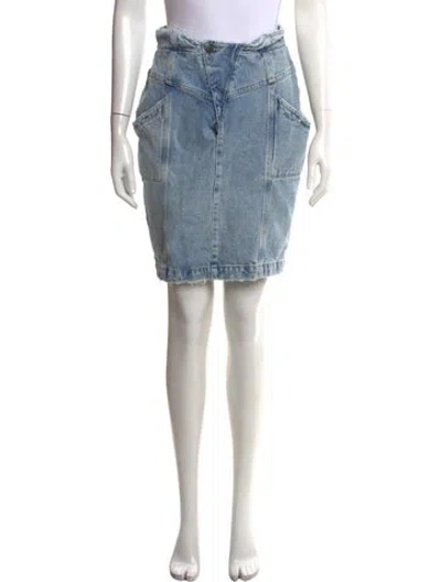 Pre-owned Retroféte Mini Skirt In Blue