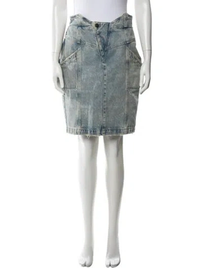 Pre-owned Retroféte Mini Skirt In Blue