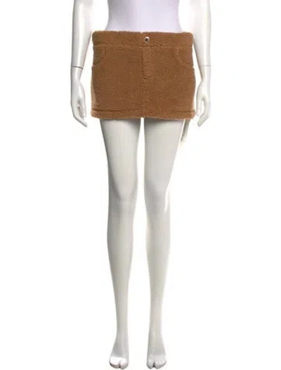 Pre-owned Retroféte Mini Skirt In Neutral