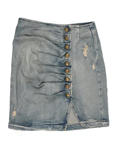 Pre-owned Retroféte Mini Skirt W/ Tags In Blue