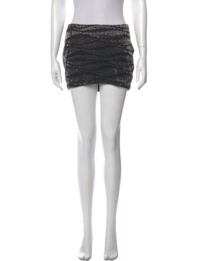 Pre-owned Retroféte Mini Skirt W/ Tags In Silver