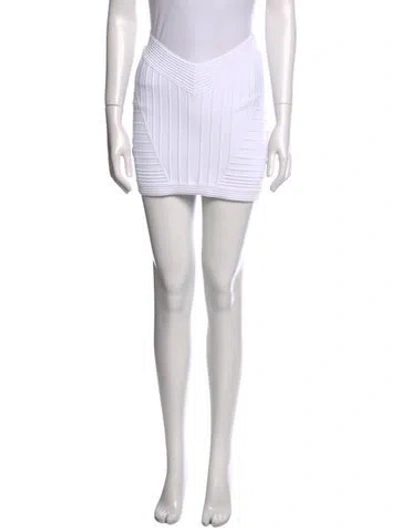 Pre-owned Retroféte Mini Skirt In White