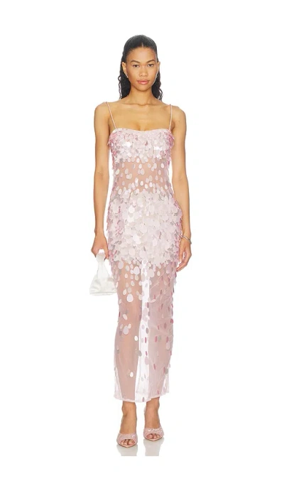 Retroféte Mischa Midi Dress In Pink