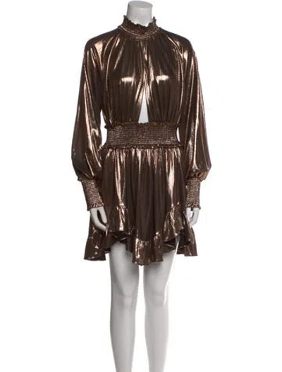 Pre-owned Retroféte Mock Neck Mini Dress