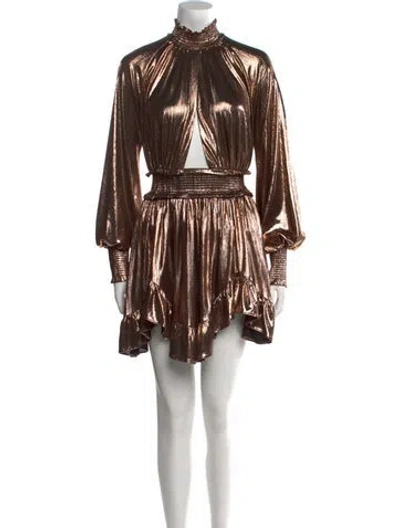 Pre-owned Retroféte Mock Neck Mini Dress