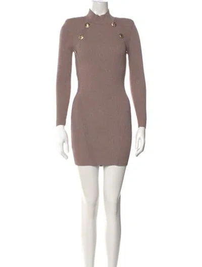 Pre-owned Retroféte Mock Neck Mini Dress