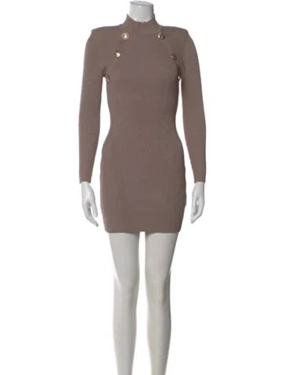 Pre-owned Retroféte Mock Neck Mini Dress