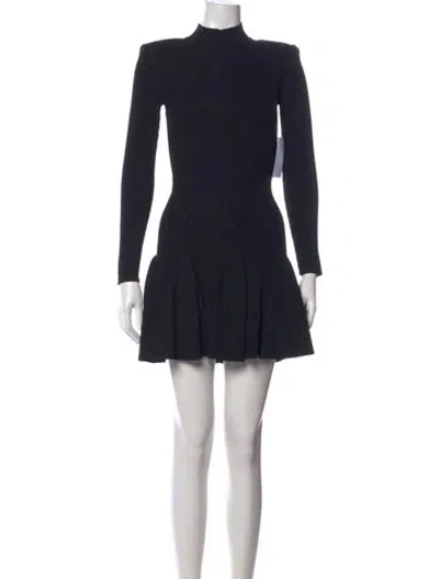 Pre-owned Retroféte Mock Neck Mini Dress W/ Tags In Black